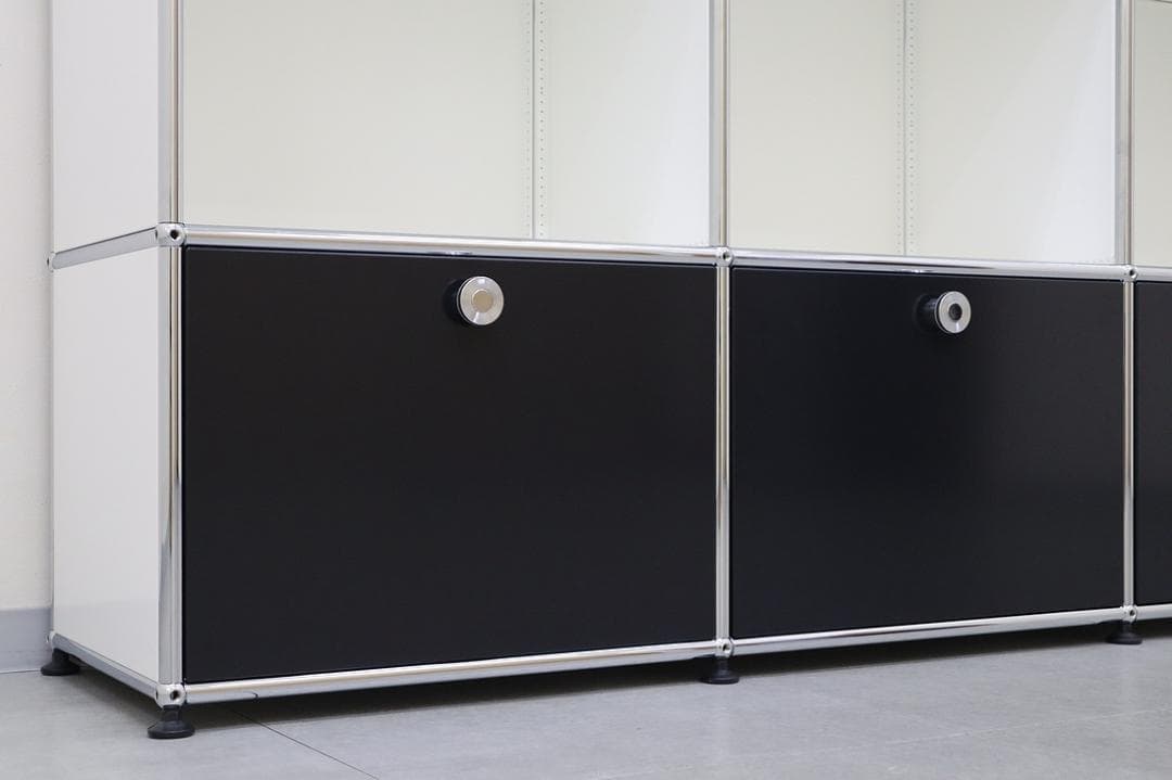 b 極美品 USM Haller ハラー キャビネット 3列3段 書棚 飾り棚