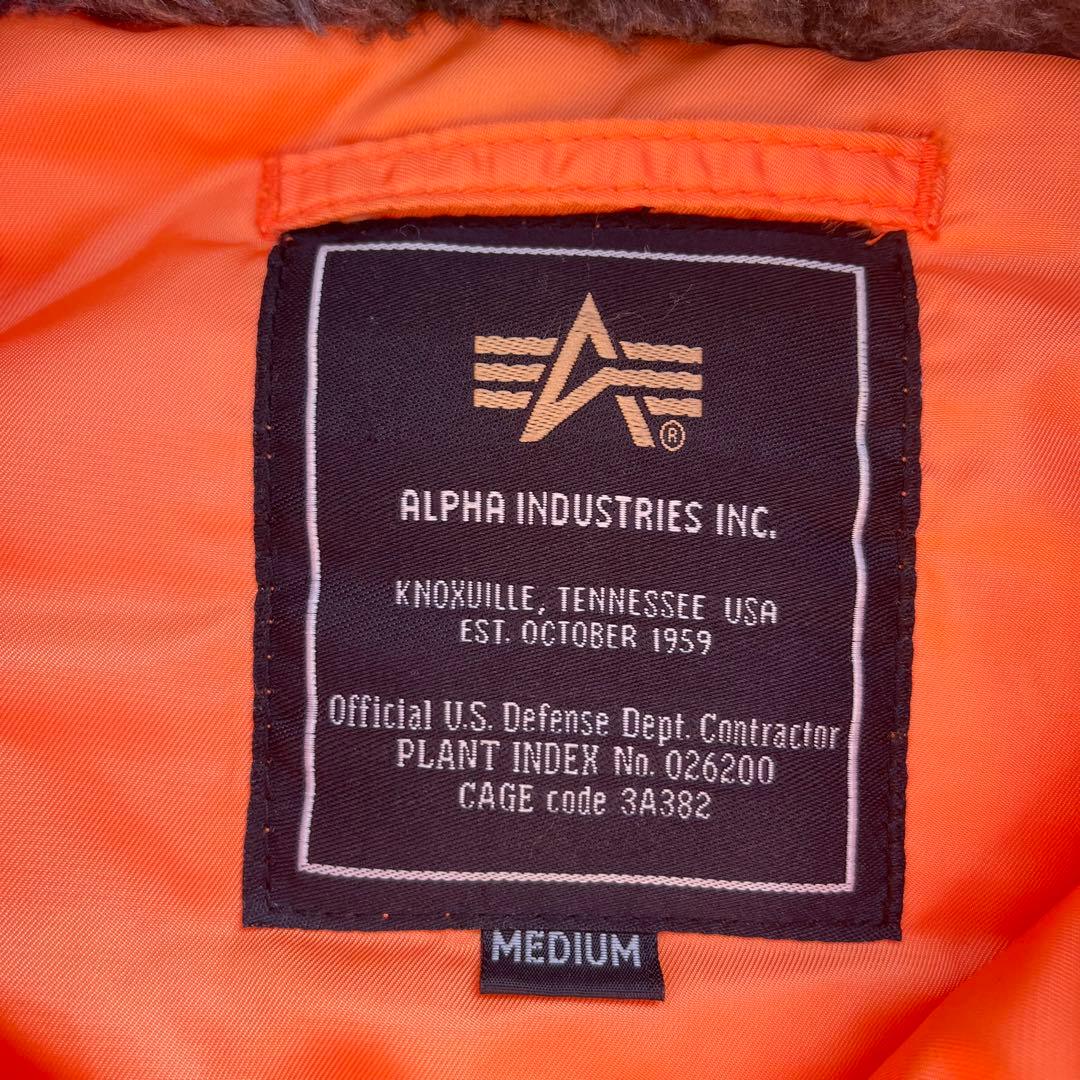 ALPHA INDUSTRIES N-3B 限定モデル　M オールオレンジ
