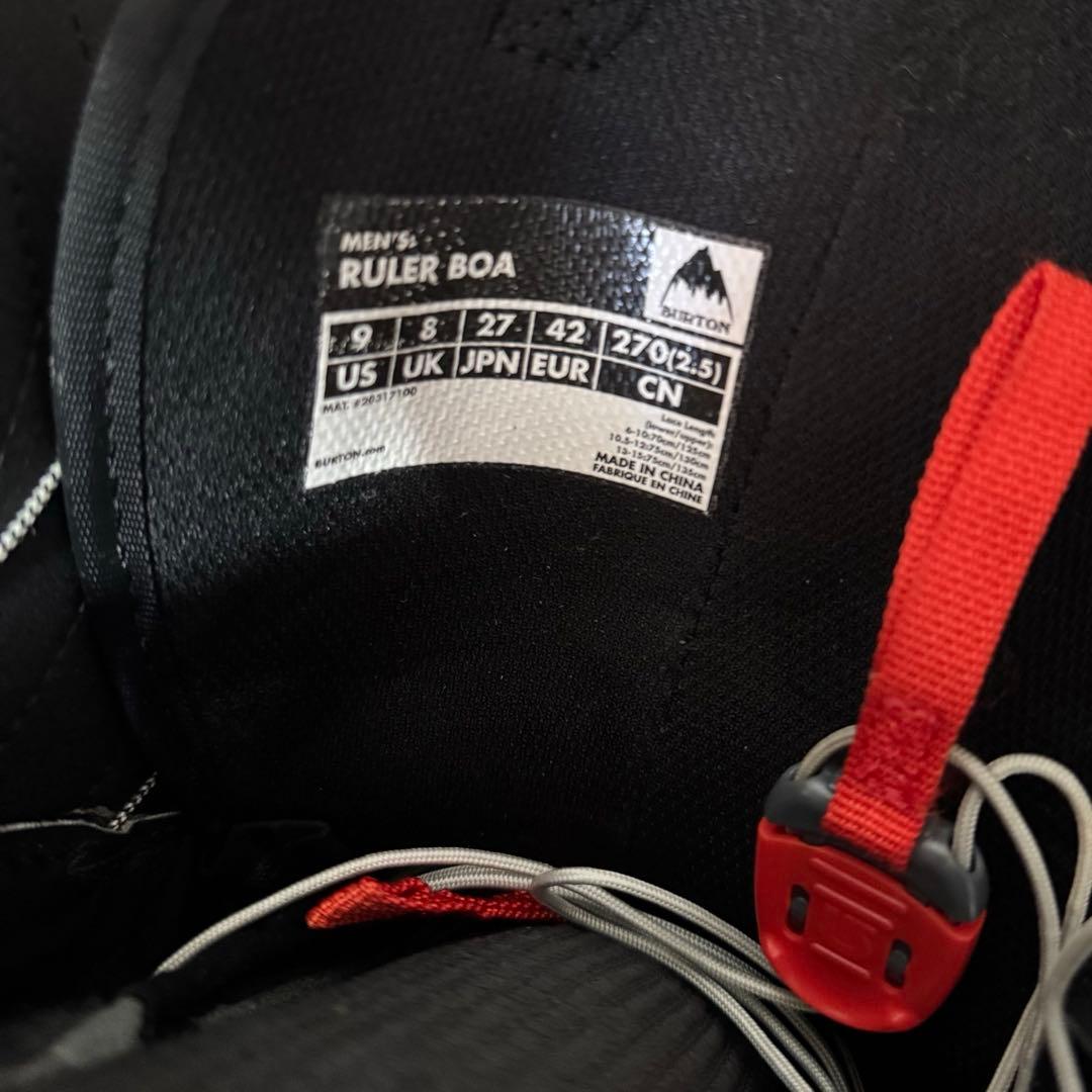 Burton ruler boa 27cm スノーボードブーツ