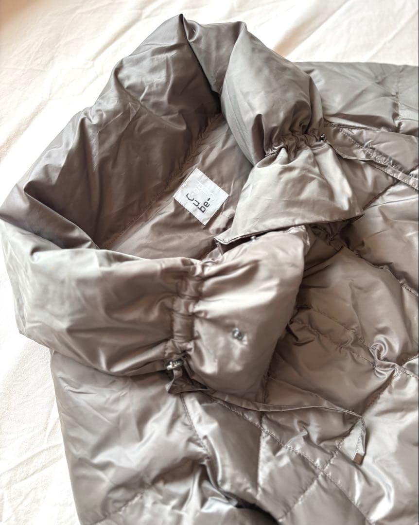 センソユニコ ダウンジャケット 変形 ビッグカラー ドローコード L