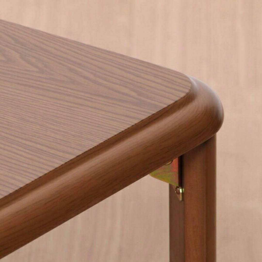 不二貿易 軽量継脚折り畳み座卓　120cm FL12075 木製ローテーブル