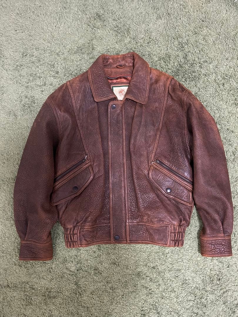 Mサイズ ROBO G1 レザージャケット USA製 ラムレザー 80s