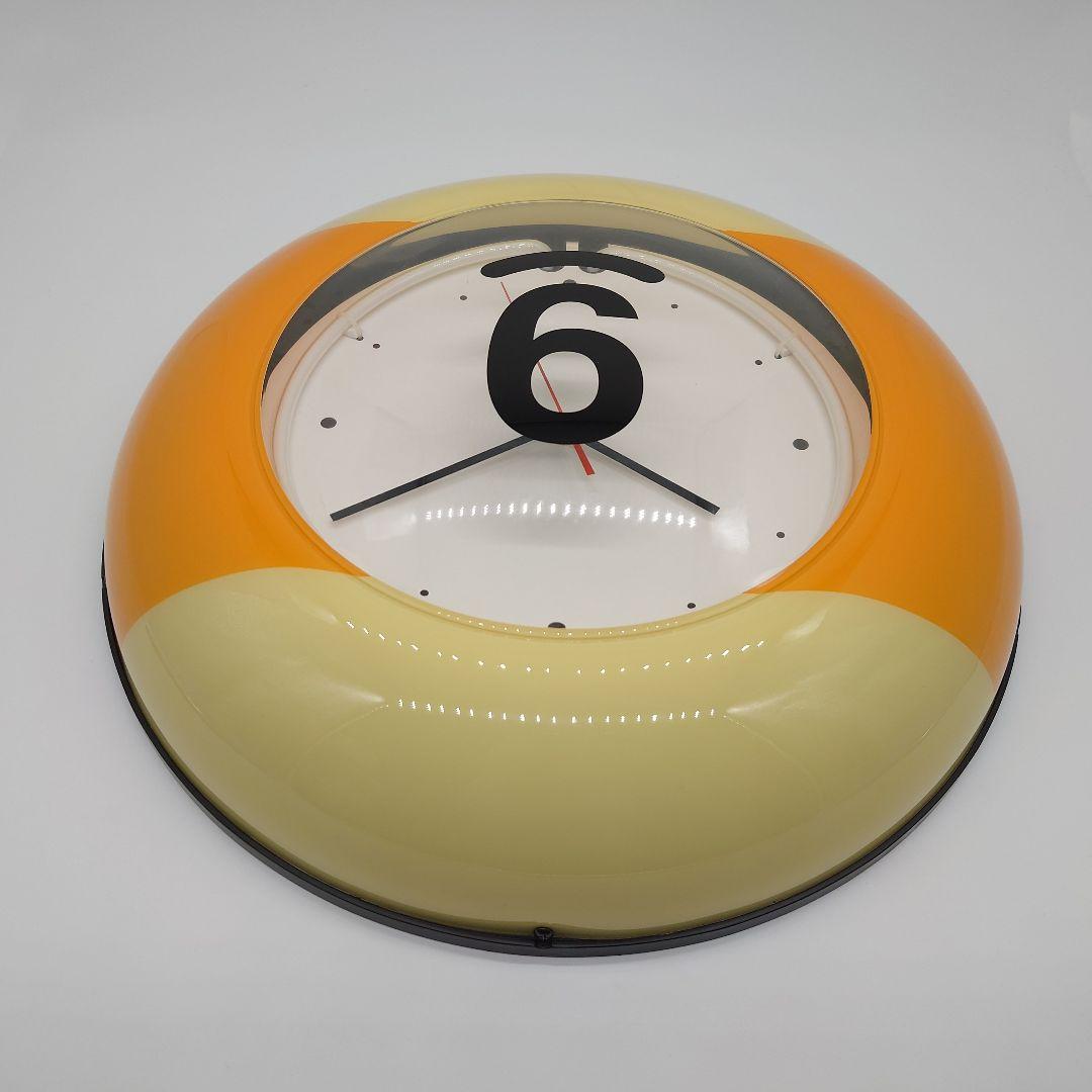 【未使用品】 ナインボール型　ネオンライト クロック　掛け時計