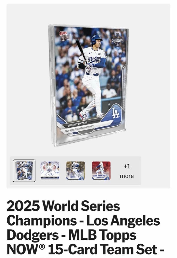 その他 2025 World Series Champions - MLB Topps