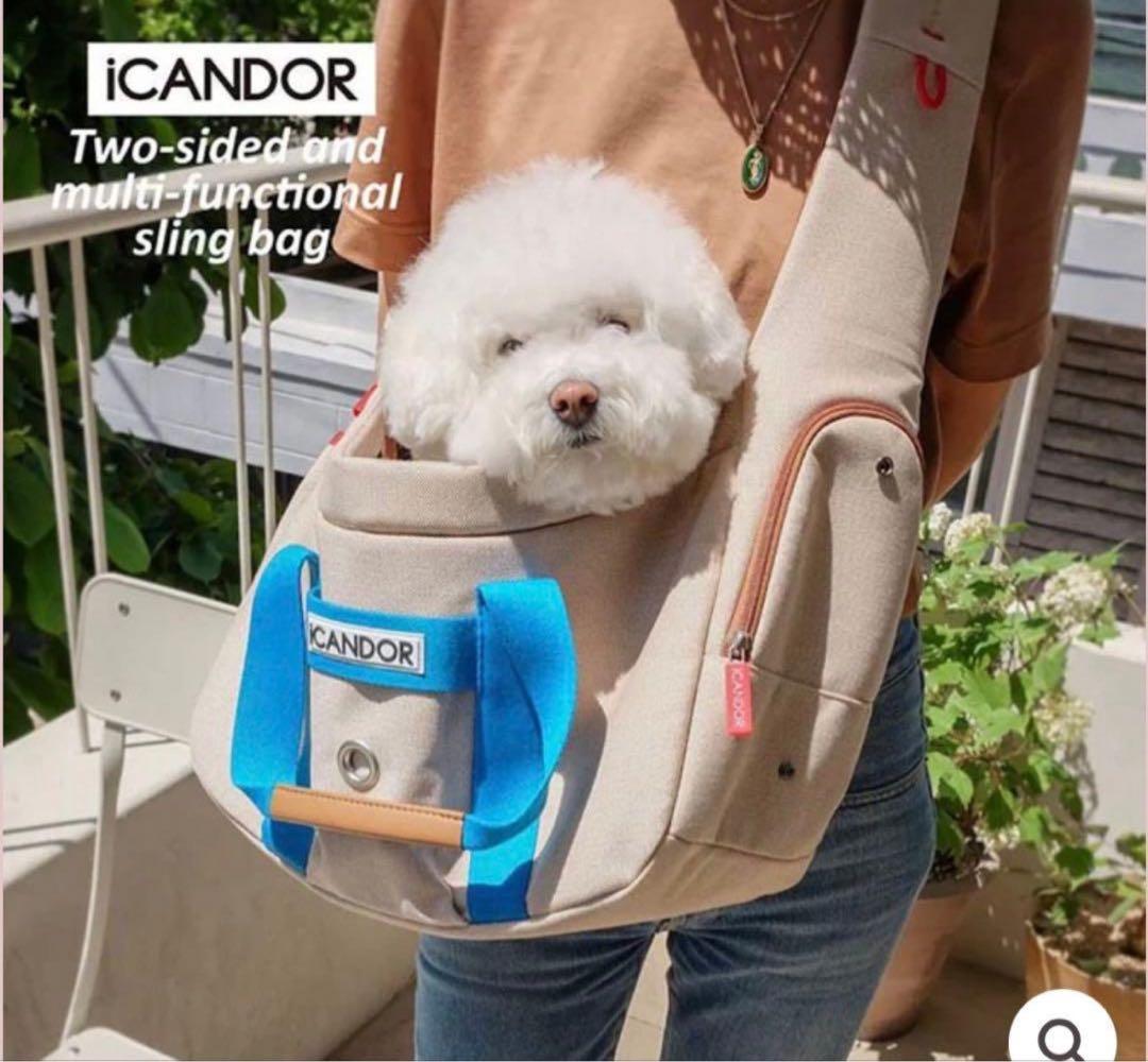 キャリーバッグ・スリング iCANDOR PEEK-A-BOO BAG (Melting Cream) L