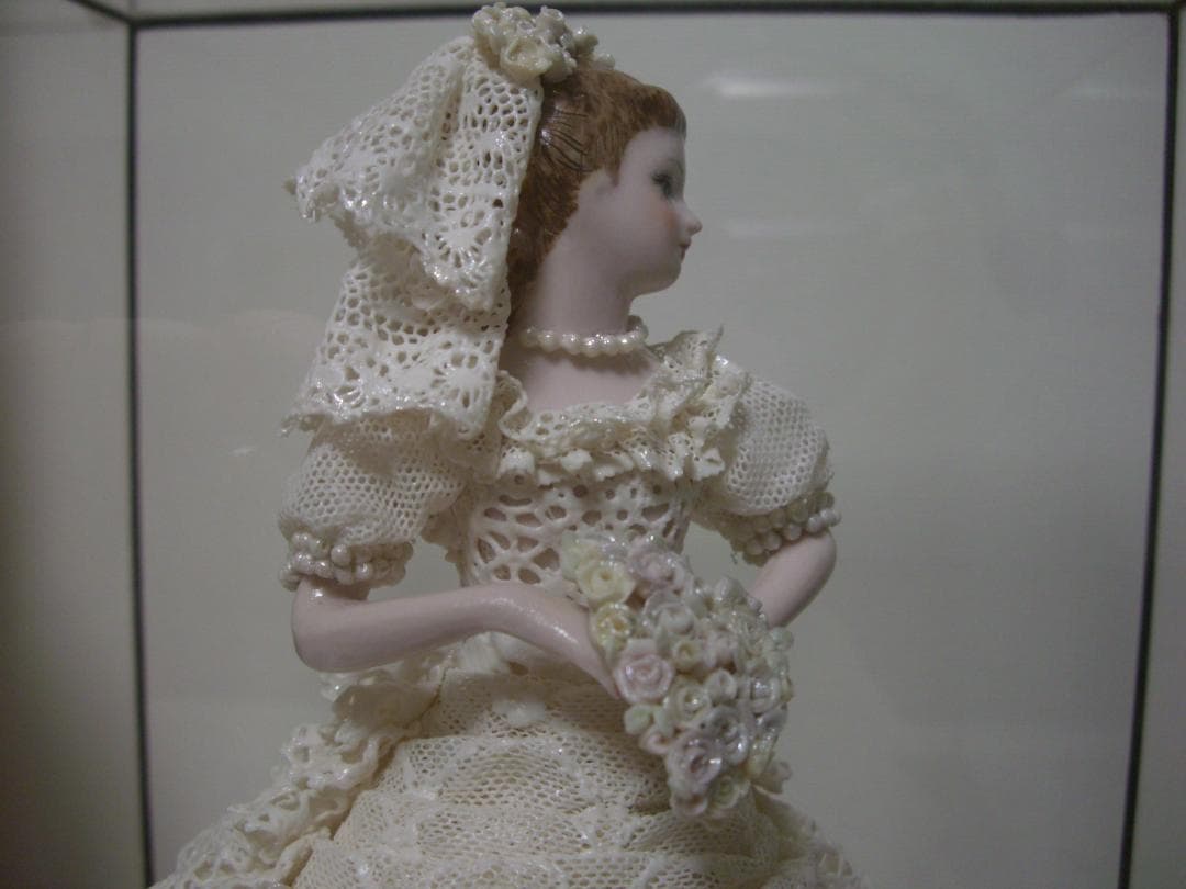 ★陶製レースドール★ウエディングドレス★結婚式★レース人形