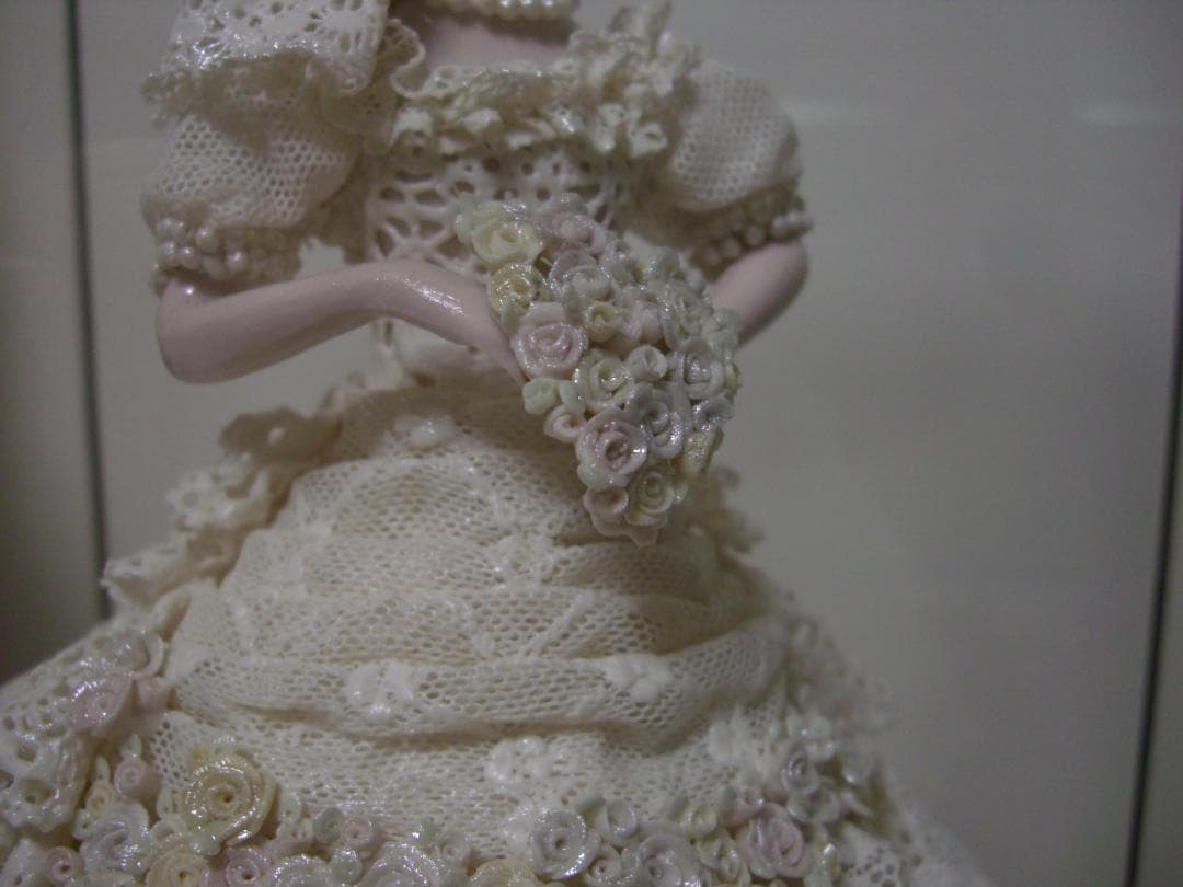 ★陶製レースドール★ウエディングドレス★結婚式★レース人形