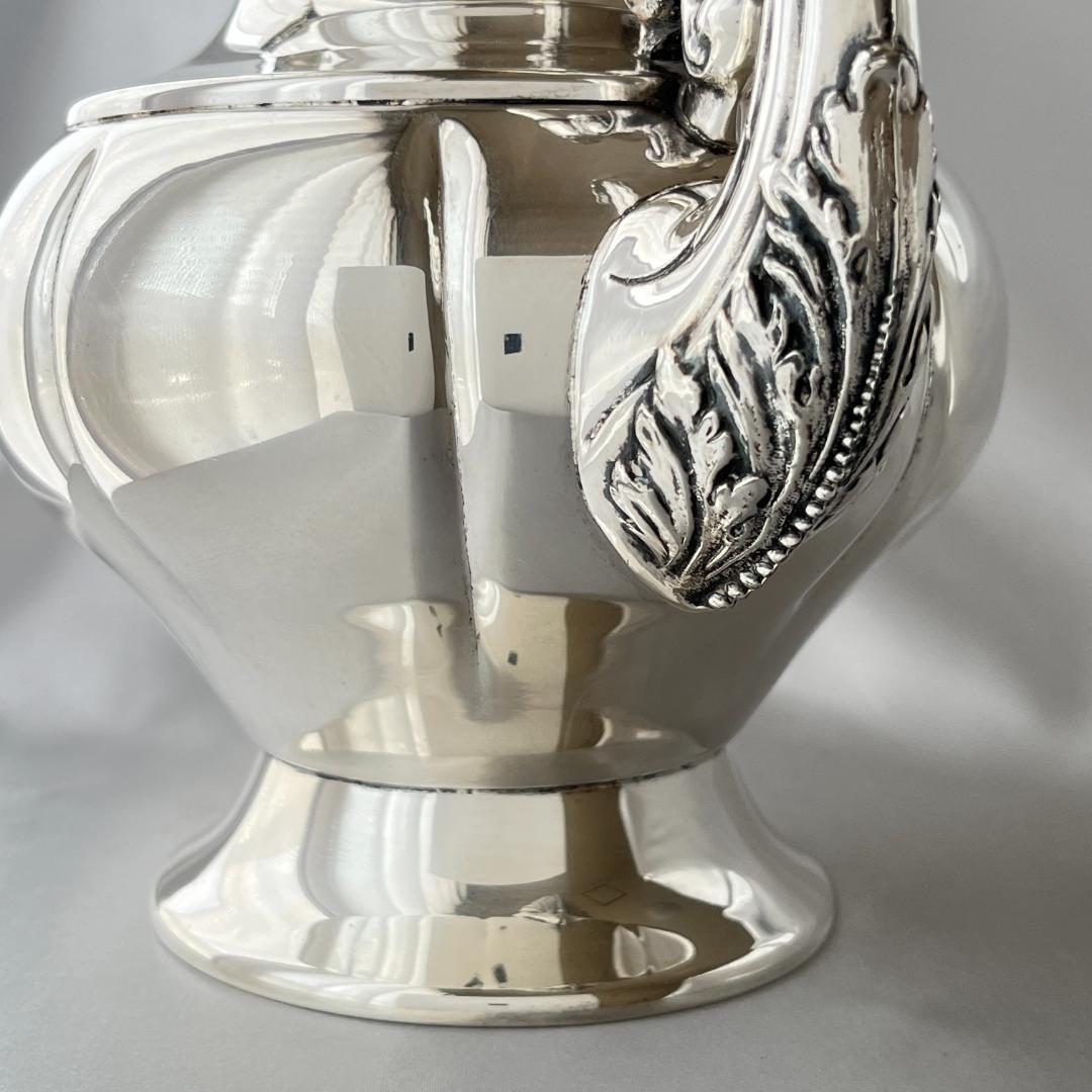 メロンフォルムのティーポット / ケトル【シルバープレート】