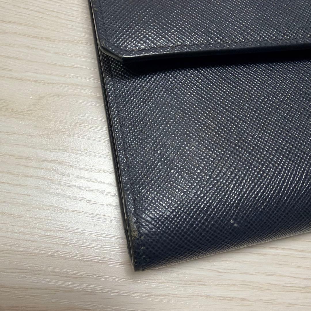 PRADA　プラダ　三つ折り　財布　メンズ　ギャランティーカード付き