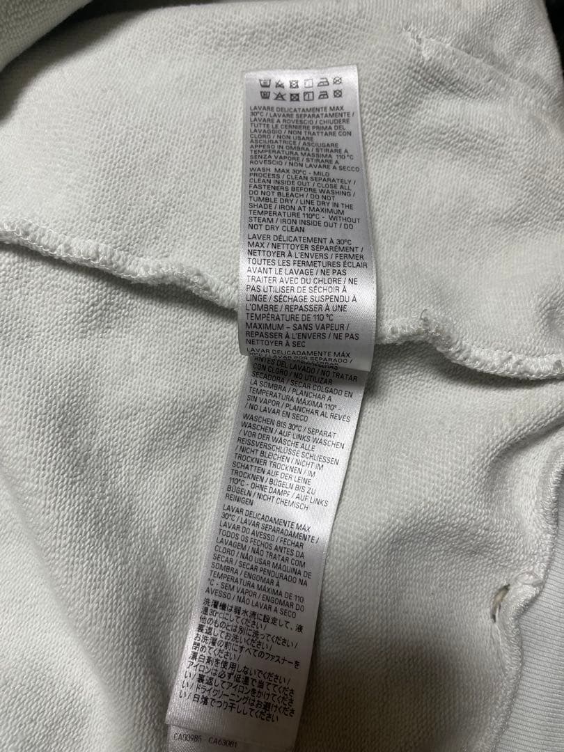 トップス 24SS BALENCIAGA Tatoo Zip Hoodie White S