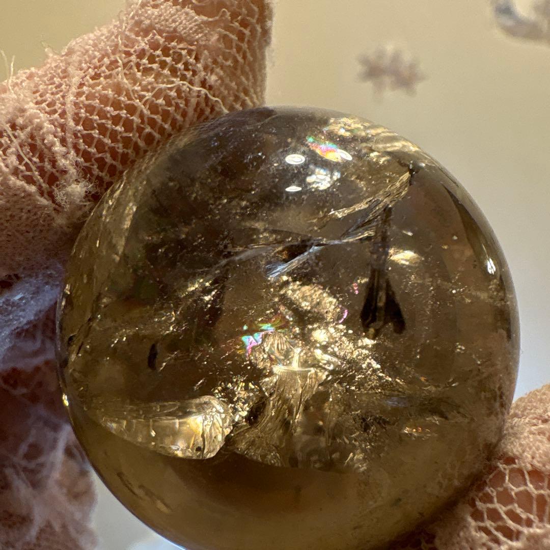高品質 スモキークォーツスフィアNo.2076
