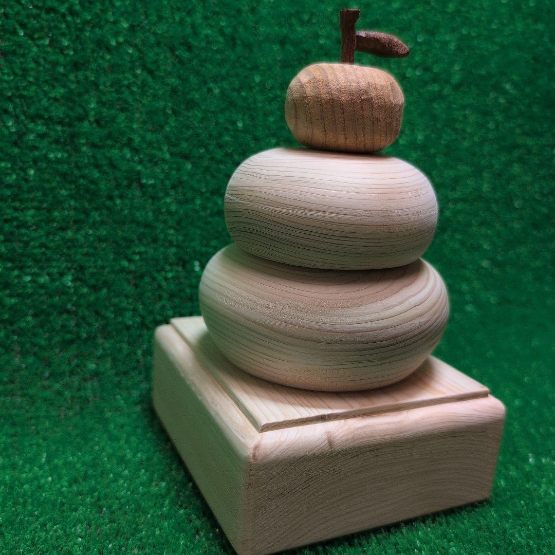 木製鏡餅デザイン