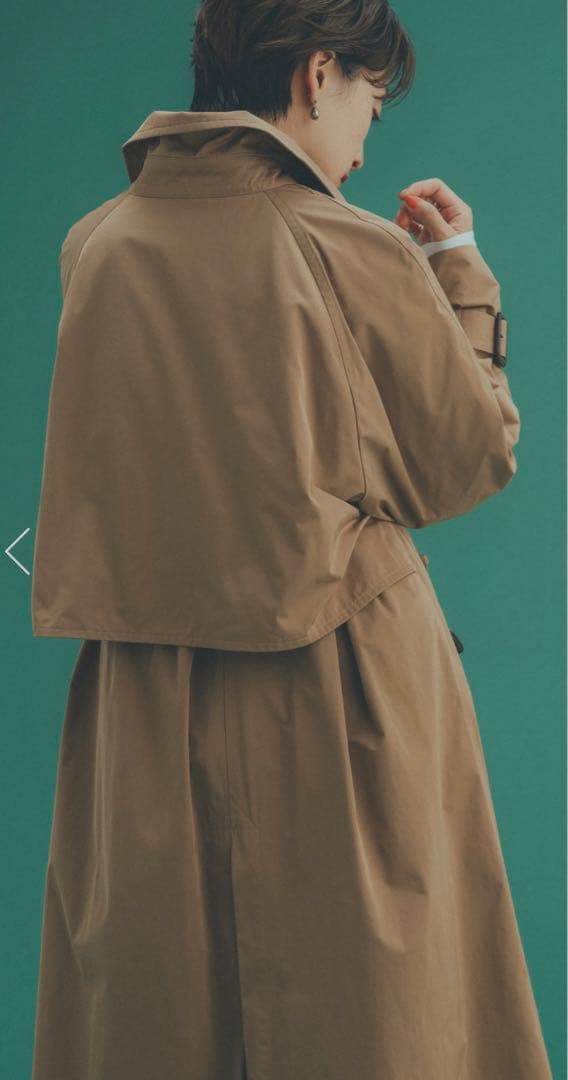 高山都 Special Collaboratioタフタトレンチコート