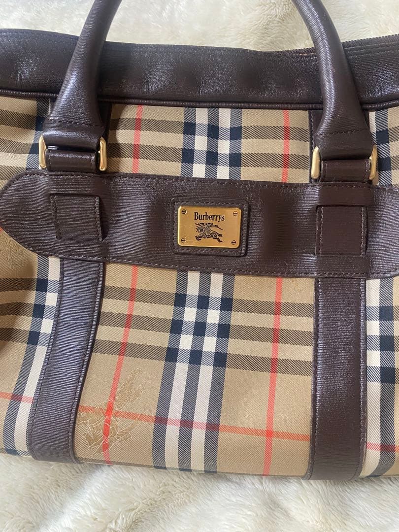 Burberry チェック柄 ボストンバッグ バーバリーズ　旅行カバン