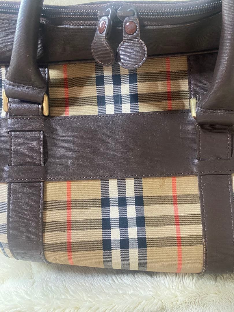 Burberry チェック柄 ボストンバッグ バーバリーズ　旅行カバン