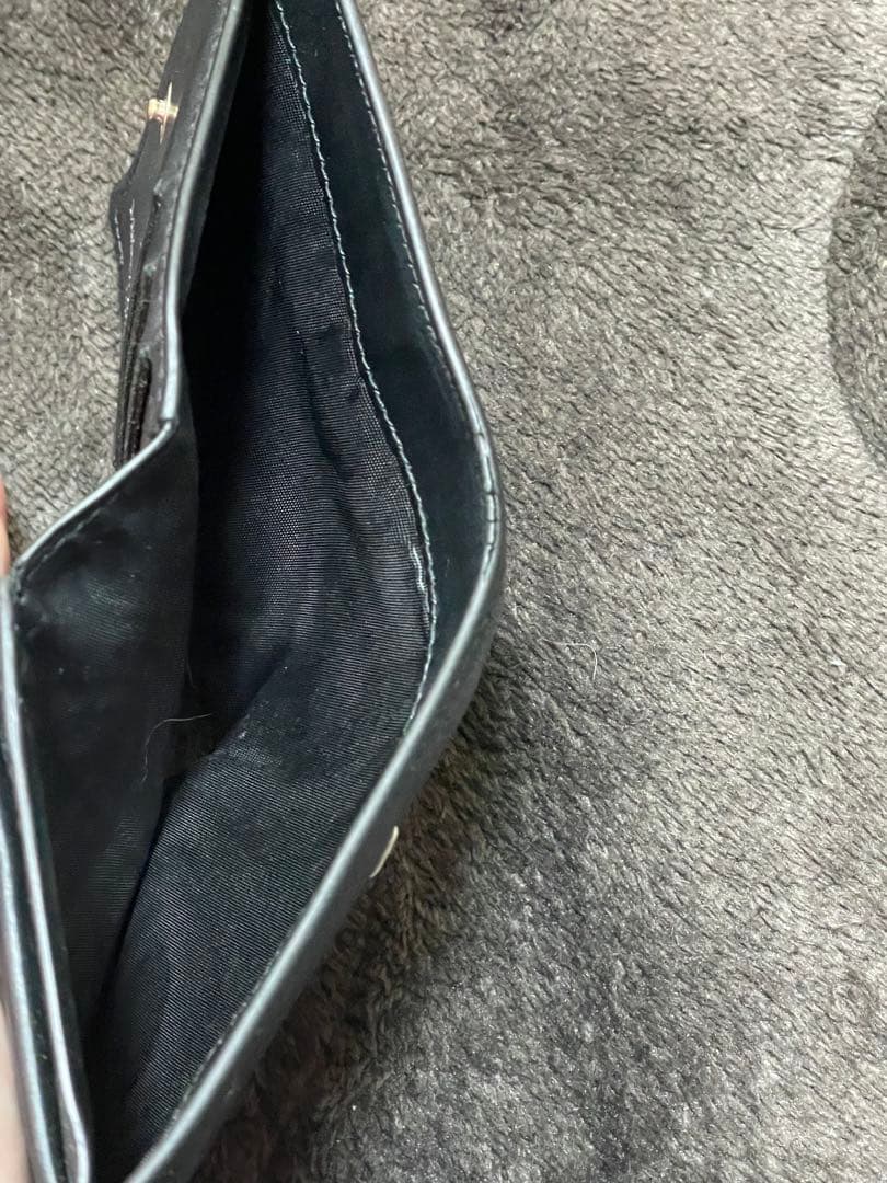 マルジェラ 黒財布 レザー 2つ折り