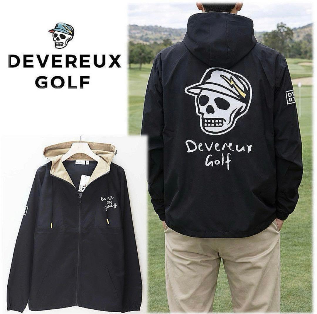 新品未使用【デヴァロー ゴルフ】 メンズ ドットエアーWRブルゾン ブラック Ｍ