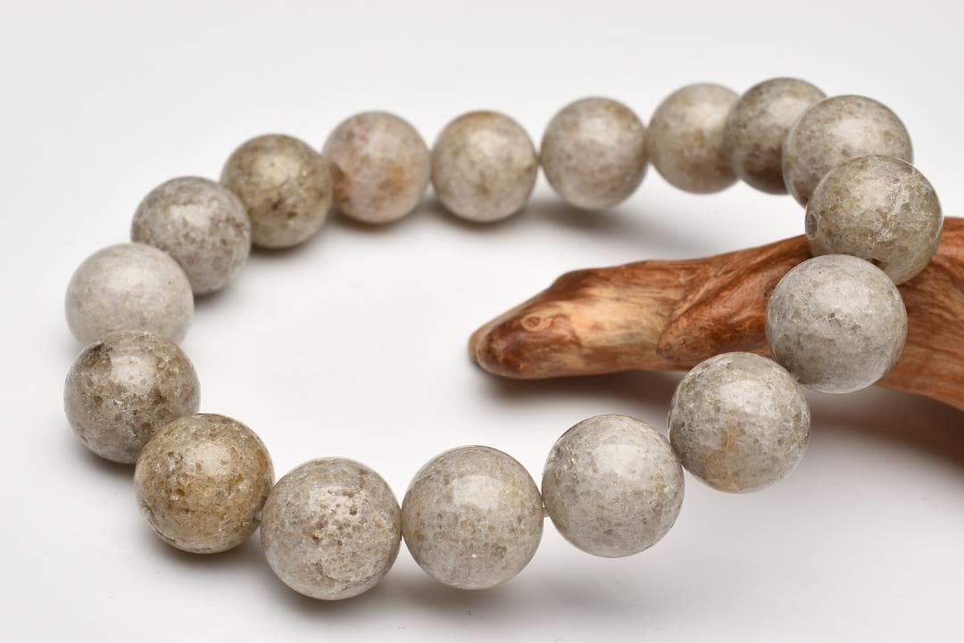 【１点物】 日本銘石 宮崎県産 ニニギ水晶　12mm　天然石ブレスレット