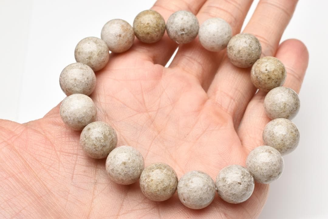 【１点物】 日本銘石 宮崎県産 ニニギ水晶　12mm　天然石ブレスレット