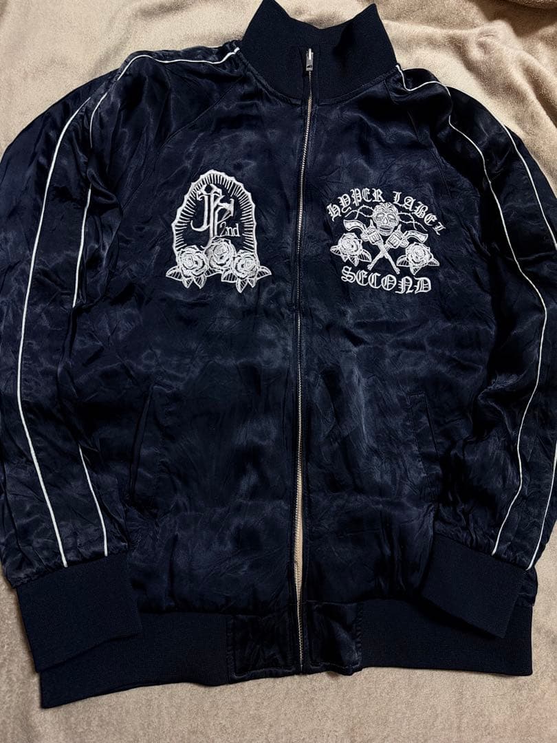 美品 ２面用 JUNKY 日本スカジャン unisex レーヨン マリア バラ