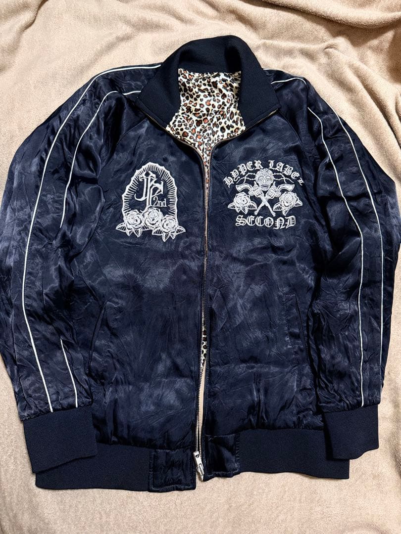 美品 ２面用 JUNKY 日本スカジャン unisex レーヨン マリア バラ