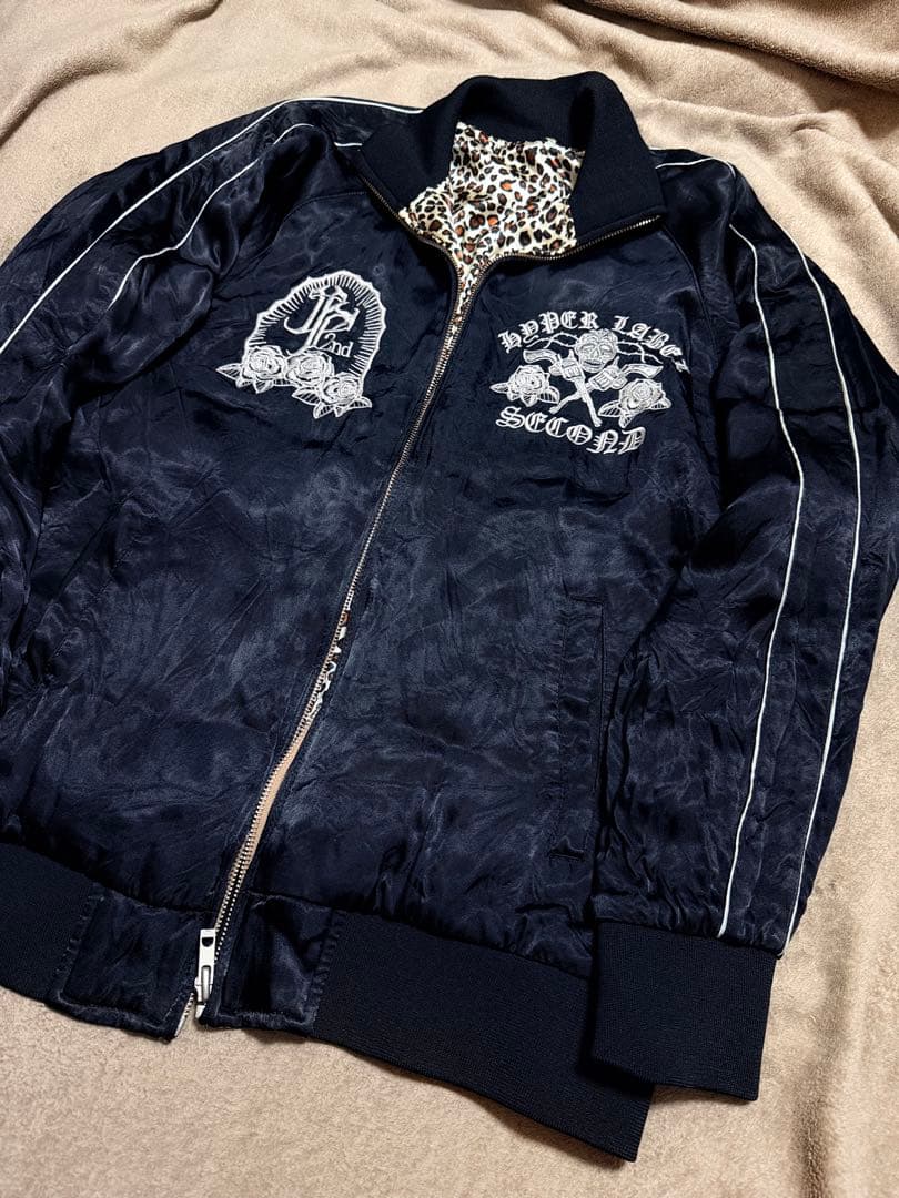 美品 ２面用 JUNKY 日本スカジャン unisex レーヨン マリア バラ