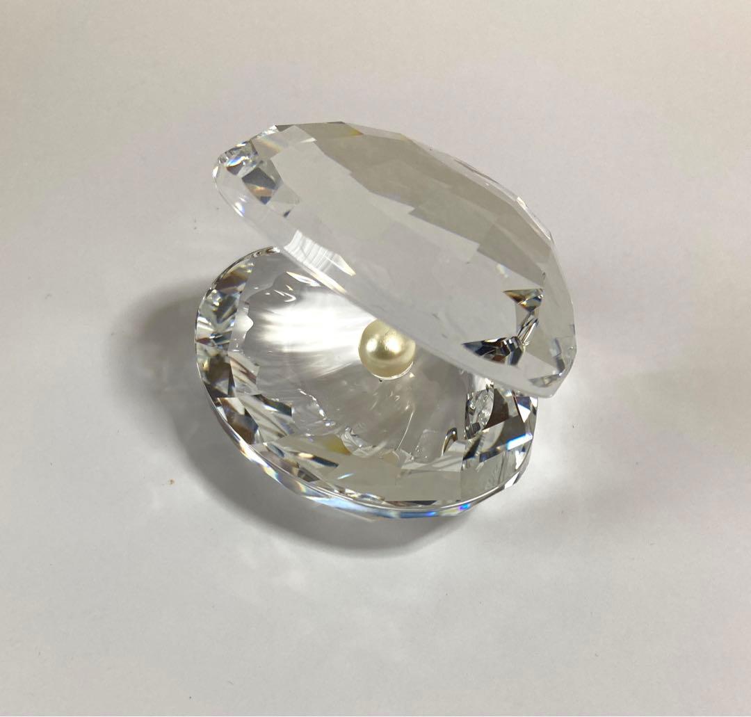 Swarovski Shell with Pearl ラージ　014389