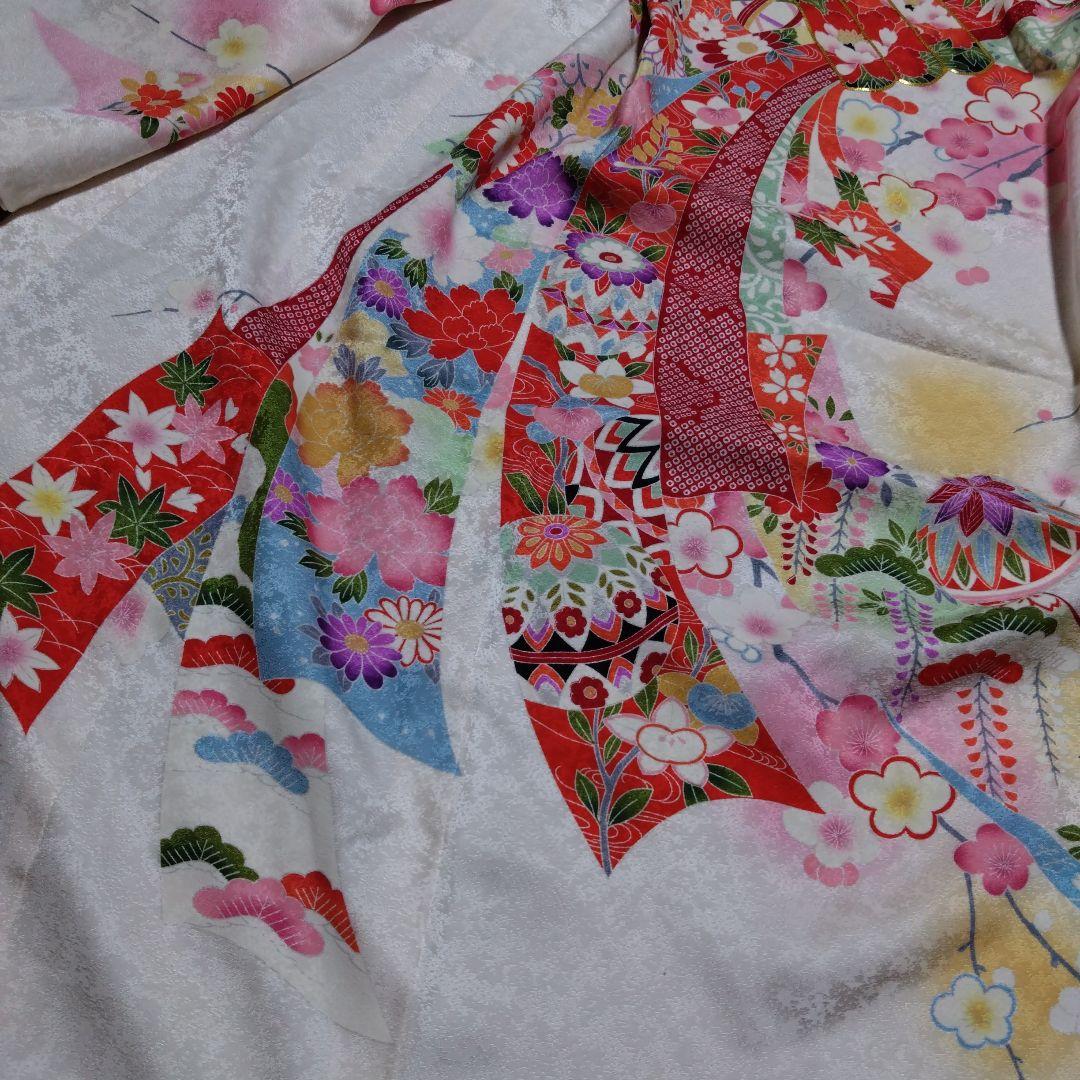 美しい★七五三★白ピンクグラデーション着物