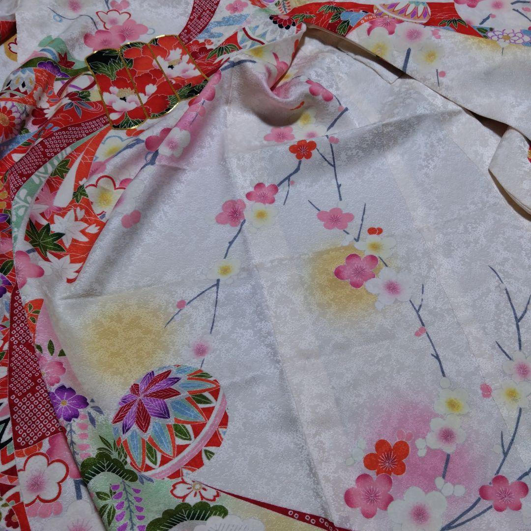 美しい★七五三★白ピンクグラデーション着物