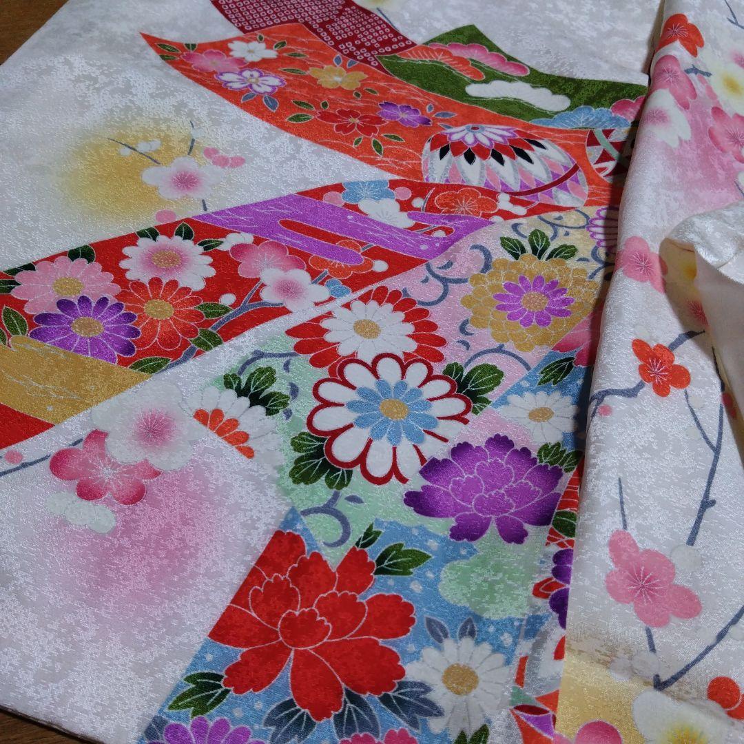 美しい★七五三★白ピンクグラデーション着物