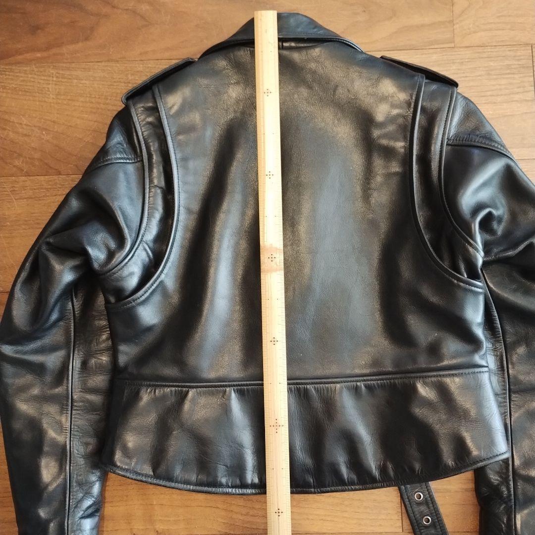 カドヤ　K's Leather ダブルライダースジャケット ブラック　Lサイズ