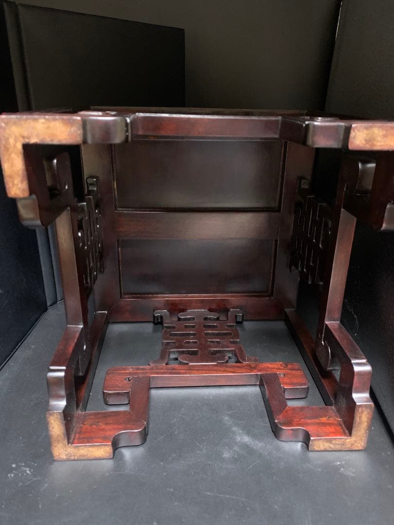 花台 中国 古唐木紫檀製 花台飾台香炉台 中国美術 日本美術