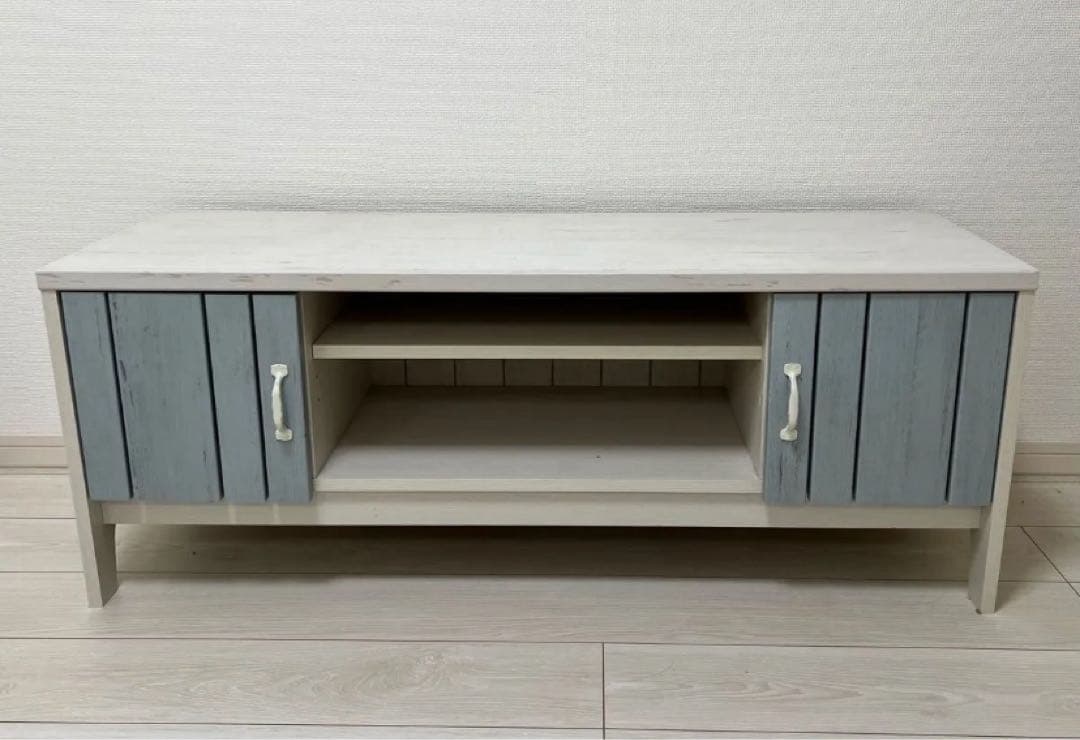 テレビ台 テレビボード ローボード ホワイト ブルー 水色 北欧 韓国 マリーナ