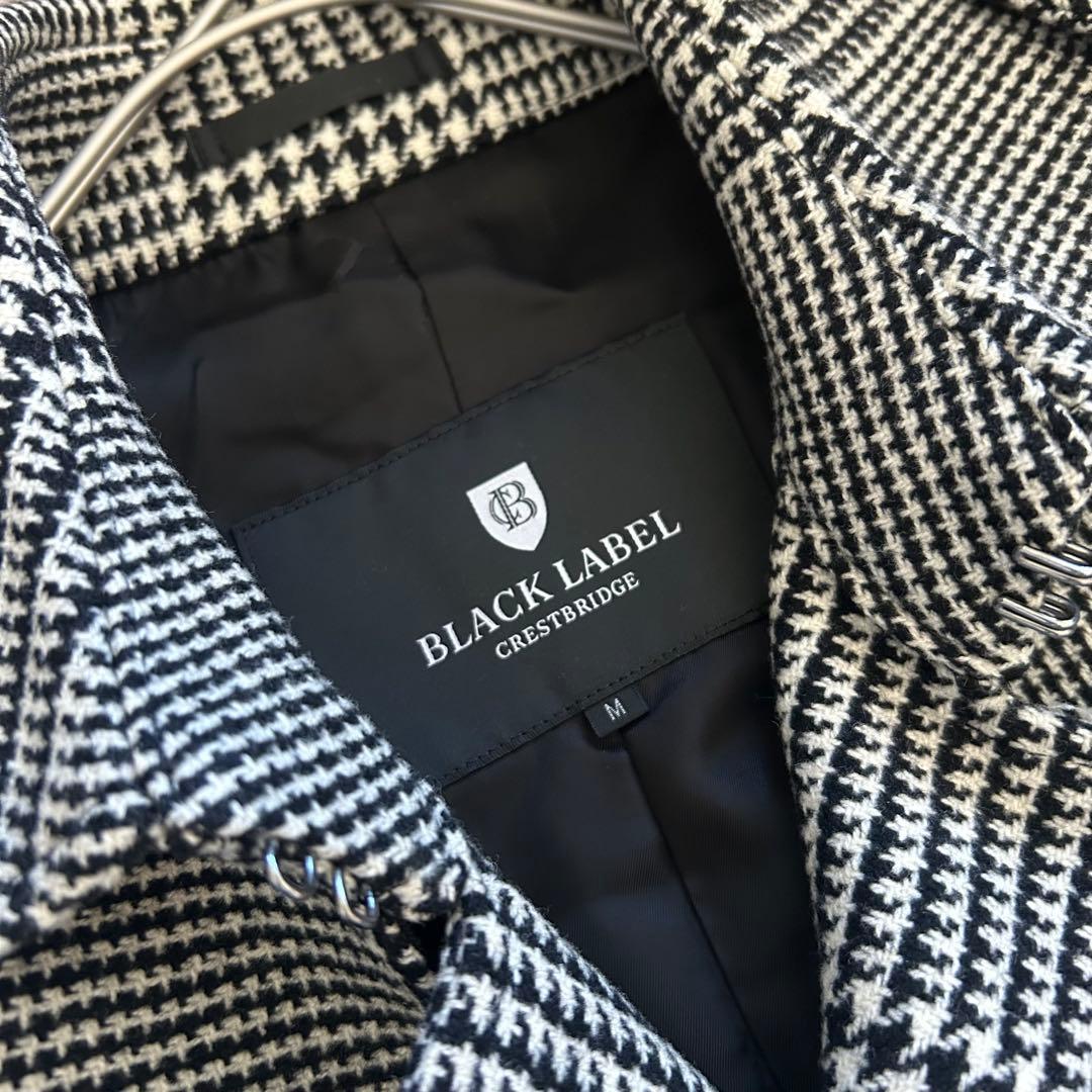 ブラックレーベル トレンチコート M チェック柄 美品