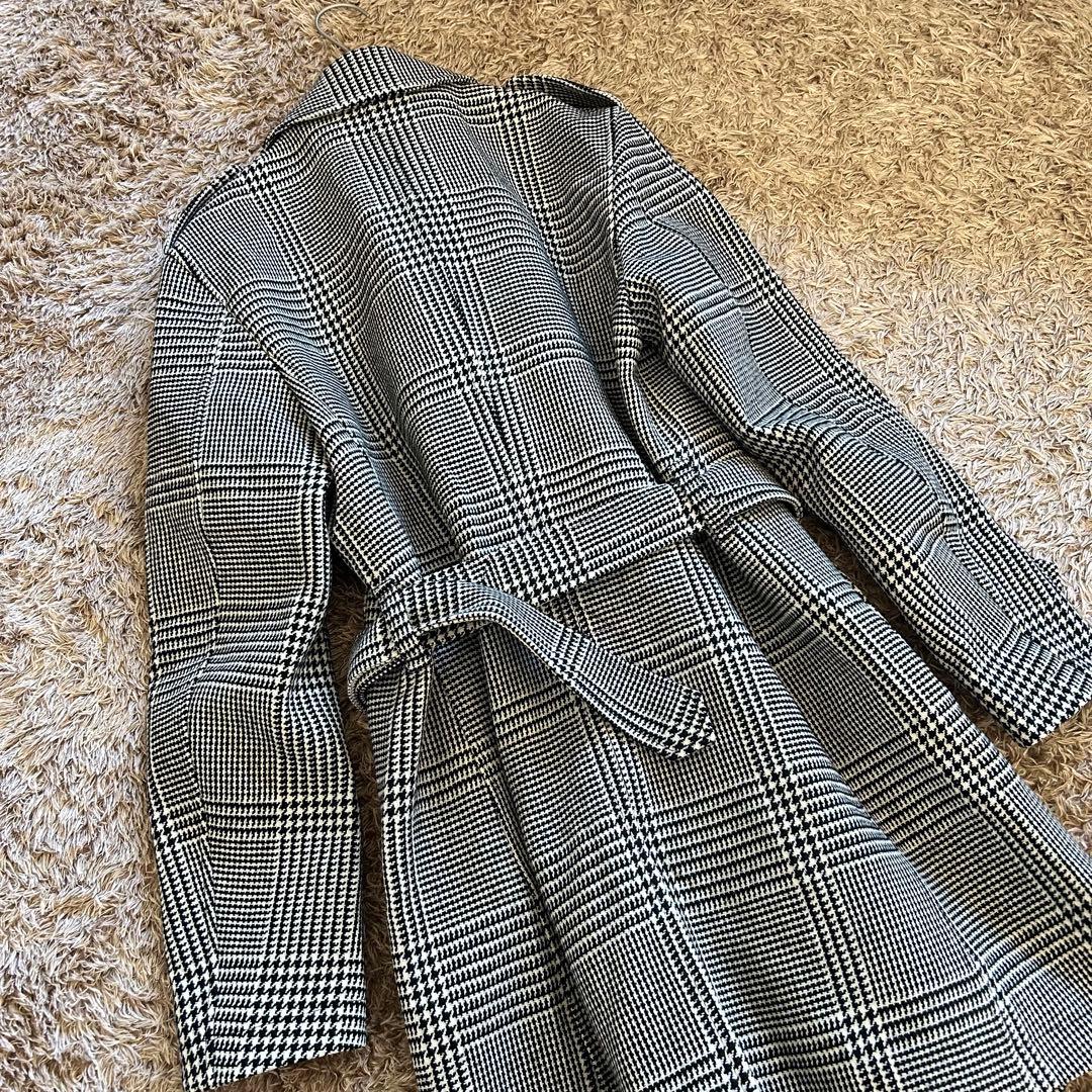 ブラックレーベル トレンチコート M チェック柄 美品