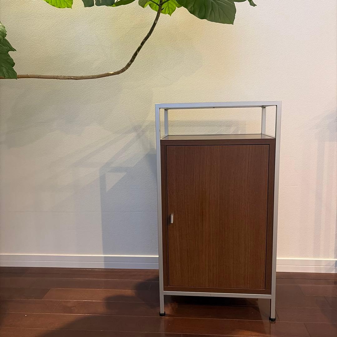 チェスト　電話台　ファックス台　ウォールナット色