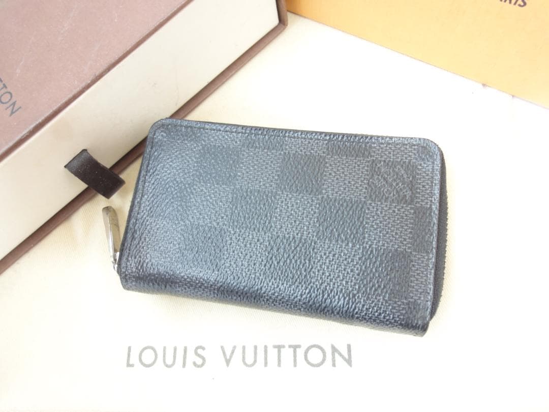 超美品☆ヴィトン ダミエ ケース【ジッピー・パース】オシャレ☆A25