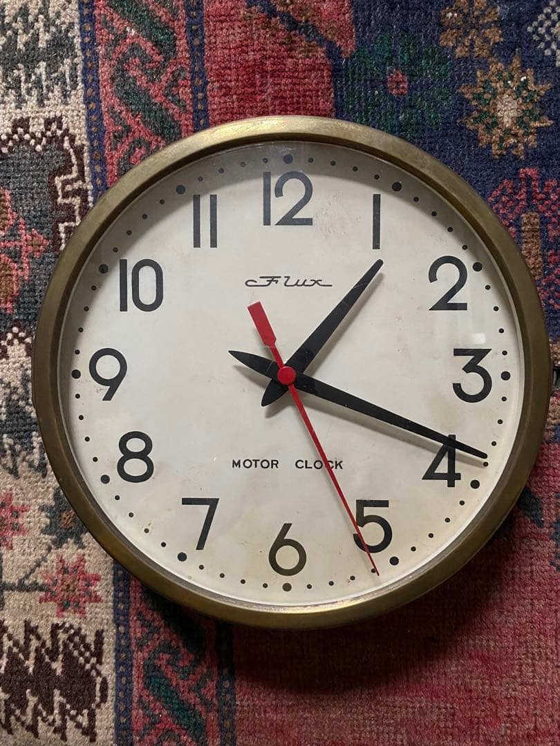 60'sヴィンテージ掛時計 東京時計 FLUX MOTOR CLOCK 不動品