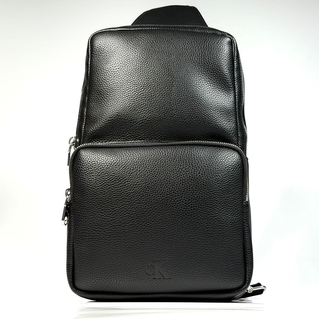 【新品未使用】カルバンクライン ボディバッグ ワンショルダーバッグ ブラック