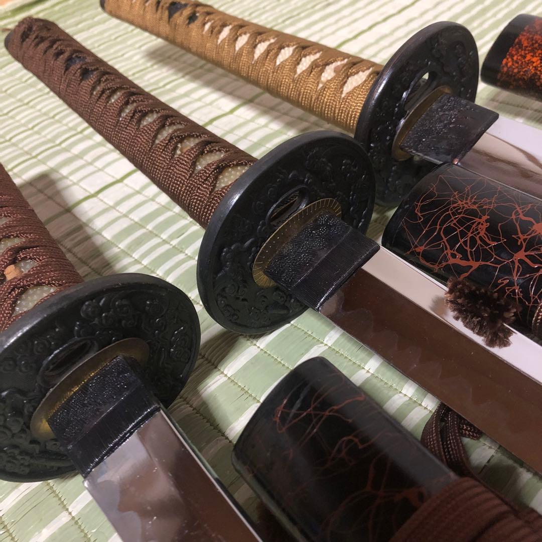 模造刀　模擬刀　武士　侍　伝統工芸品　剣　ソード　太刀　鞘　鍔　大衆演劇　3本