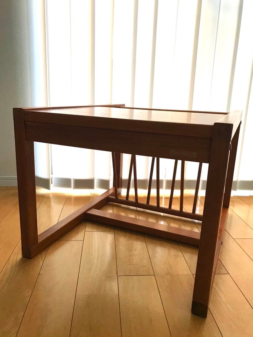 【最終価格】チーク　スキャンティーク　マガジンラック　サイドテーブル