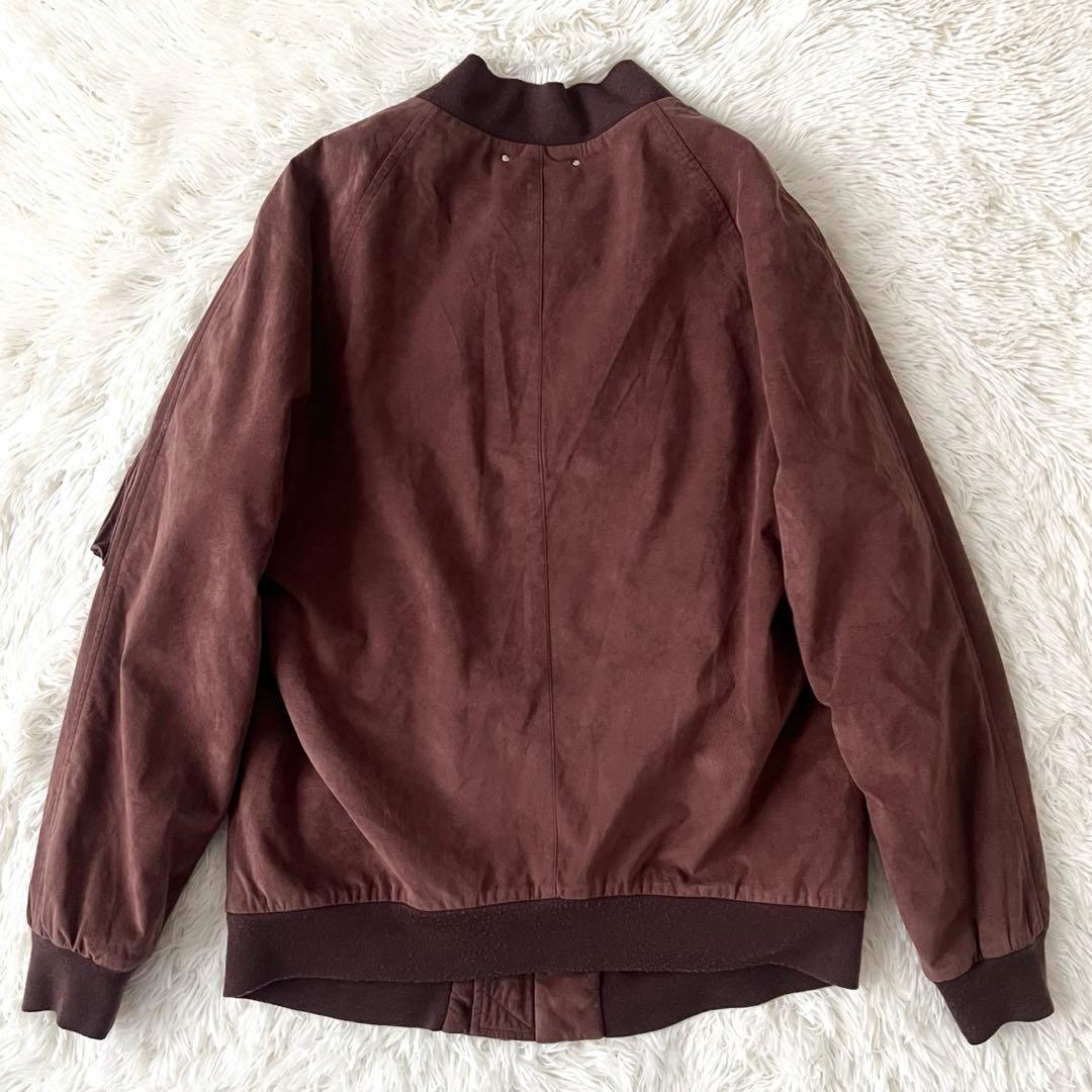 Paul Smith フェイクスエード ブルゾン L 裏地花柄