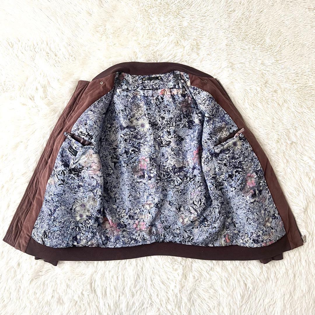 Paul Smith フェイクスエード ブルゾン L 裏地花柄
