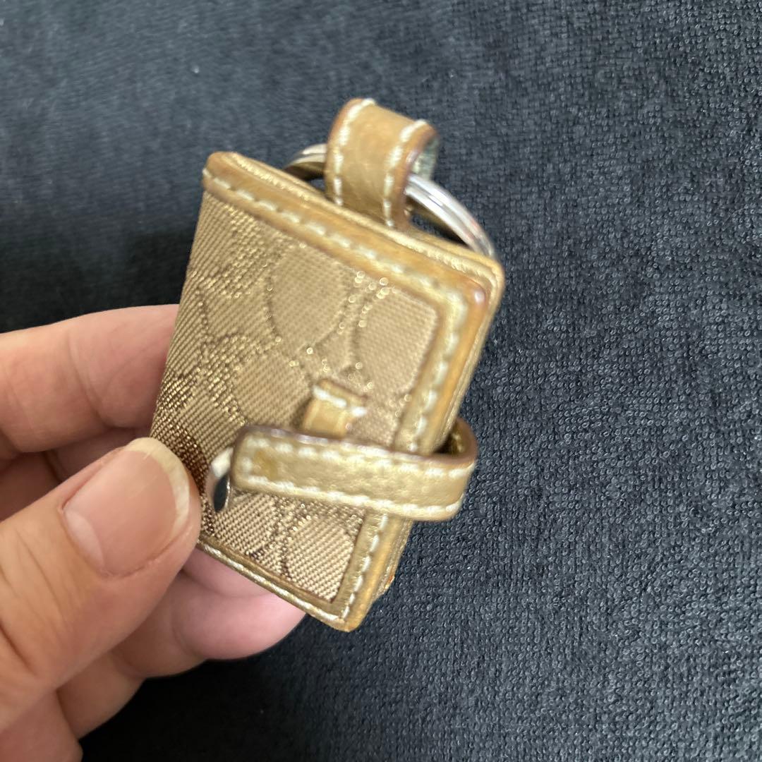 COACH コーチ キーホルダー フォトフレーム ハート型チャーム付き　写真入れ
