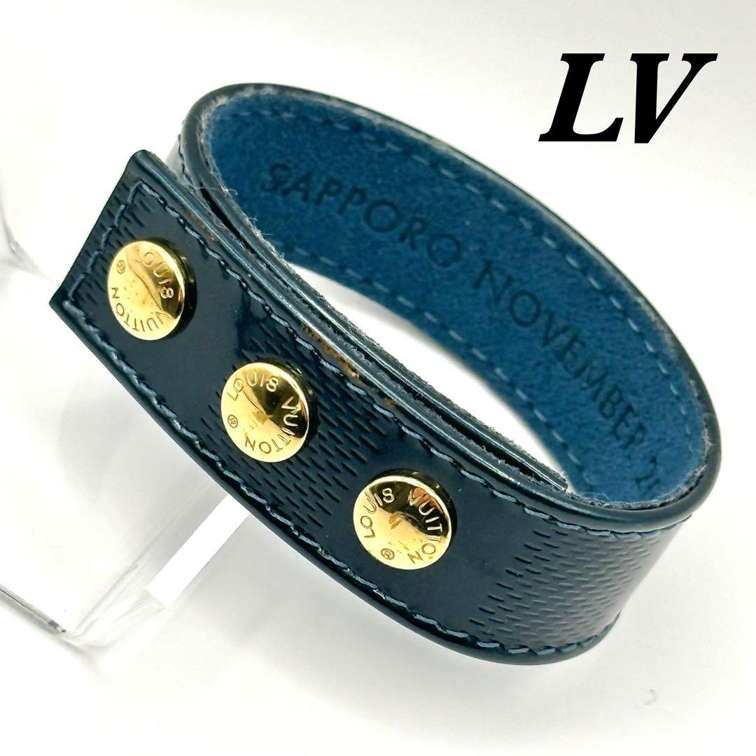 【札幌2001限定品】ルイヴィトン ノベルティ ブレスレット ネイビー