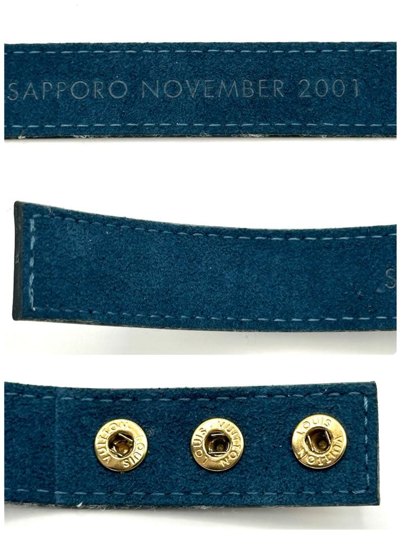 【札幌2001限定品】ルイヴィトン ノベルティ ブレスレット ネイビー