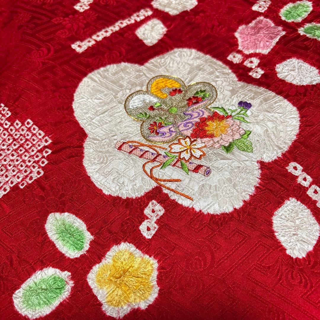 七五三　着物セット　着物　被布　３歳　絞り　友禅　フルセット