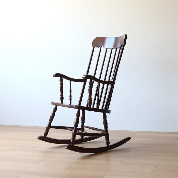 アンティーク ロッキングチェア 柏木工 飛騨の家具 古家具 ブナ材