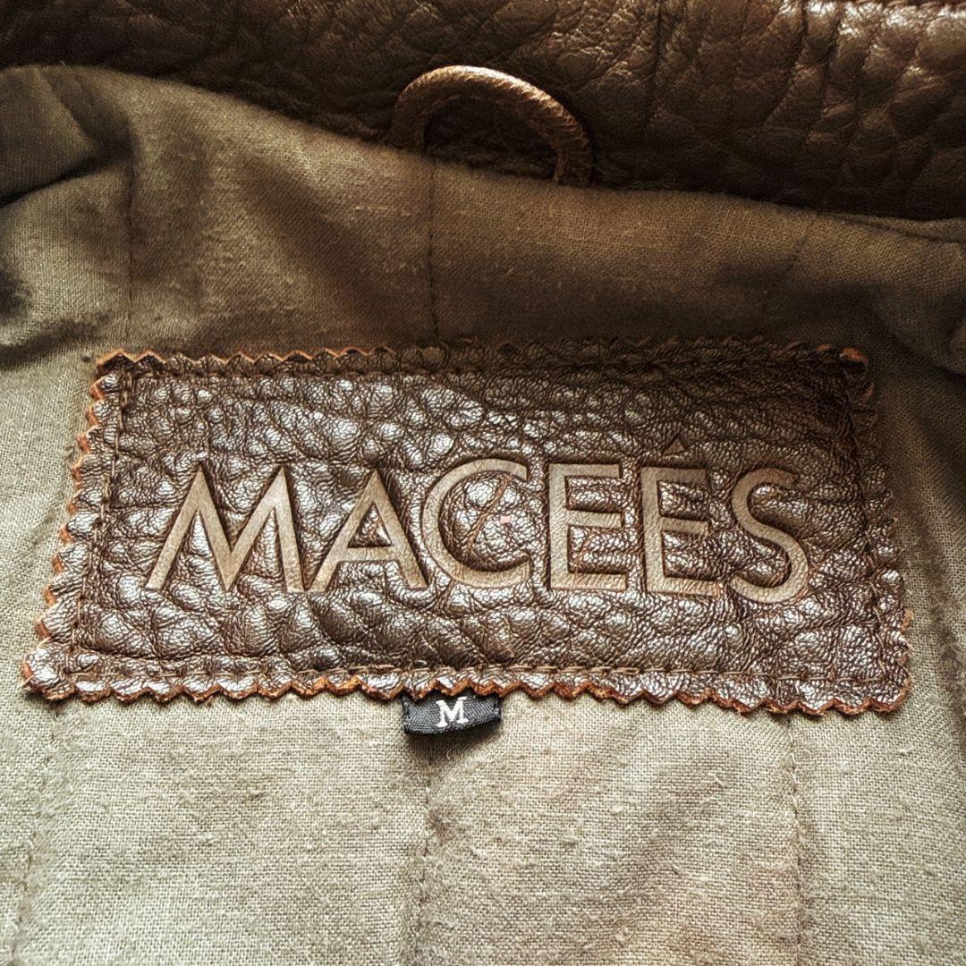 KADOYA MACEES 羊革 肉厚 短丈 レザーブルゾン ボンバージャケット