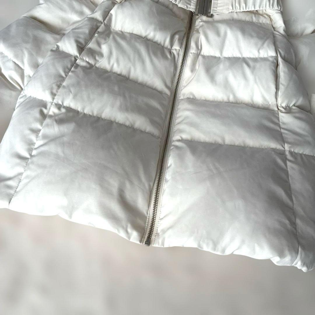 美品✨リゼクシー フード付ダウンコート ホワイト M ファー ベルト